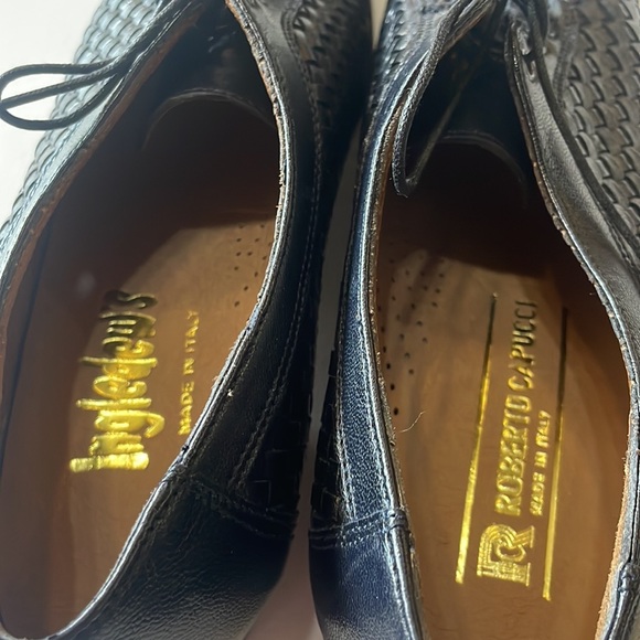 Beautiful weaved full leather lace up shoes - Picture 6 of 6